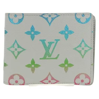 Photo of Louis Vuitton Monogram Multicolor Portefeuille Slender Wallet Gray