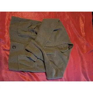 Photo of JCrew Cardigan Womens XS Shawl Collar Button Knit Sweater Green Long Sleeve