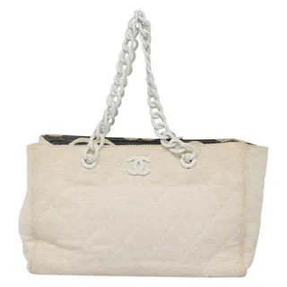 Photo of Chanel Matelasse Chain Shoulder Bag White
