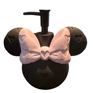 Photo of NWT Disney HOME Minnie Mouse Lavender Purple Bow Lotion Soap Pump