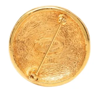 Photo of Chanel CC Logo Brooch Gold Plated