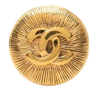 Photo of Chanel CC Logo Brooch Gold Plated