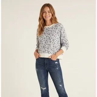 Photo of Z SUPPLY animal print pullover sweatshirt.