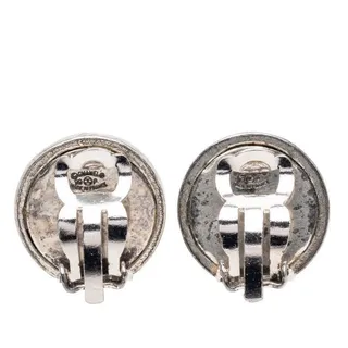 Photo of Chanel Round Metal Earrings Silver