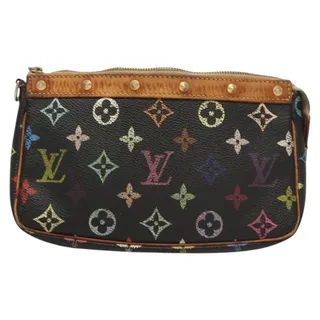 Photo of Louis Vuitton Monogram Multicolor Pochette Accessoires Black Pouch