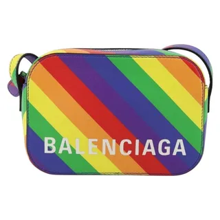 Photo of Balenciaga Leather Ville Shoulder Bag Multicolor