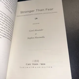 Photo of Stronger Than Fear Poems Empowerment Compassion Social Justice Massimilla