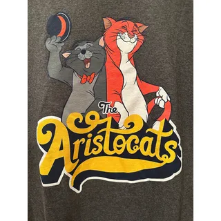 Photo of NWOT Disney Parks Aristocats gray Vintage O’Malley Scat Cat Style Tee Sz L