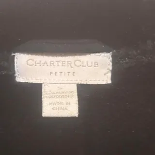 Photo of Charter club petite black faux