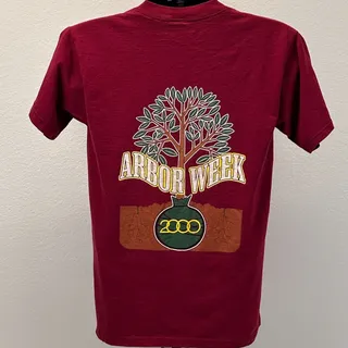 Photo of Vintage Y2Ks Arbor Week BP Amoco T Shirt S Small Red 2000 Arbor Day Gas Trees