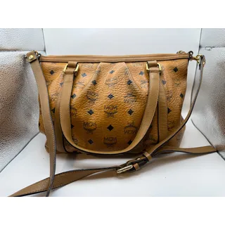 Photo of MCM Visetos Cognac Crossbody Bag