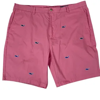 Photo of Vineyard Vines Shorts Men's Size 42 Red Allover Whales Inseam 9" Chinos Beach