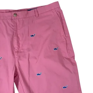 Photo of Vineyard Vines Shorts Men's Size 42 Red Allover Whales Inseam 9" Chinos Beach