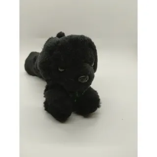 Photo of Aurora Marmaduke Black Dog Plush Stuffed Animal Green Bow Small 2019