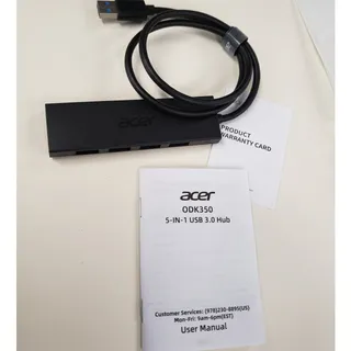 Photo of Acer USB Hub 4 Ports, Multiple USB 3.0 Hub, USBA Splitter for Laptop W Type C