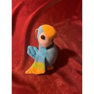 Photo of Puerto Rico Plush Parrot Bird Souvenir Stuffed Toy Blue Yellow Small Collectible