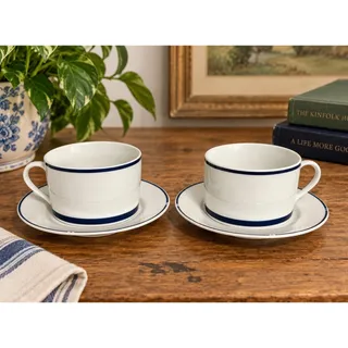 Photo of 2 American Airlines First Class Cups Saucers Gwathmey Siegel Swid Powell Wessco
