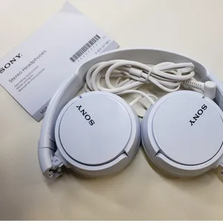 Photo of Sony ZX Series Wired On-Ear Headphones, White MDR-ZX110