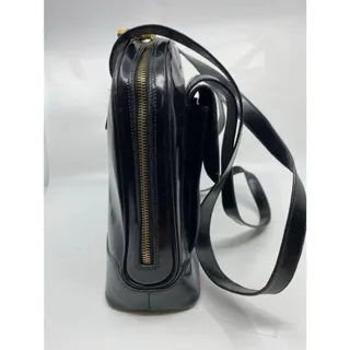 Photo of GUCCI Vintage Black Smooth Leather Shoulder Bag