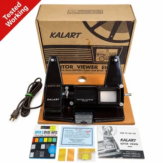 Photo of Vintage Kalart Editor Viewer Eight 8mm Film Movie Editor Splicer Box Manual Work