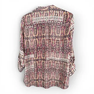 Photo of KUT from the Kloth Geometric Print Button-Down Shirt Womens Medium