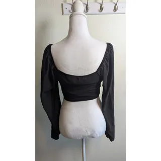 Photo of SHEIN Women's Long Sleeve Crop Top Size Small