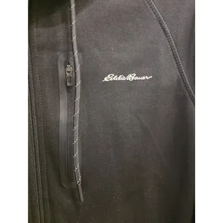 Photo of Eddie Bauer Motion Freedry Black Zip Up Hooded Jacket - Men's Large