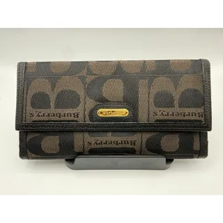 Photo of Burberrys of London Vintage Continental Long Wallet – Brown/Black