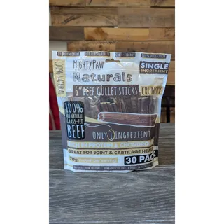 Photo of Mighty Paw 6 inch Beef Gullet Sticks for Dogs