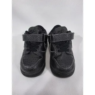 Photo of Nike Dunk Low TD Black Anthracite Leather Toddler Shoes Size 5C
