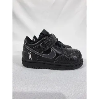 Photo of Nike Dunk Low TD Black Anthracite Leather Toddler Shoes Size 5C