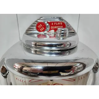Photo of Vintage Coca-Cola Jukebox Cookie Jar 2000 Gibson Ceramic Retro Chrome Look