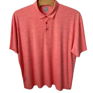 Photo of Callaway Golf Polo Shirt Men's Size 4X Orange Short Sleeve Opti-Dri Activewear