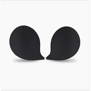 Photo of NuBra Push Up Plunge Size D Black Strapless Adhesive Bra for Women