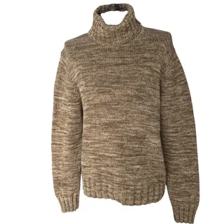 Photo of Banana Republic Sweater Women's Size Medium Gold Beige Chunky Knit Turtle Neck