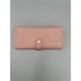 Photo of Steve Madden Ballen Gravity Slim Foldover Wallet Dusty Rose Pink-GUC