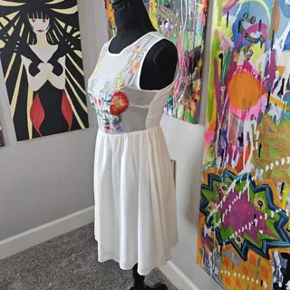 Photo of bar lll front row Embroidered Dress Sheer Bodice Size XS
