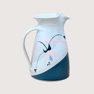 Photo of 1980s Signed Studio Pottery Pitcher