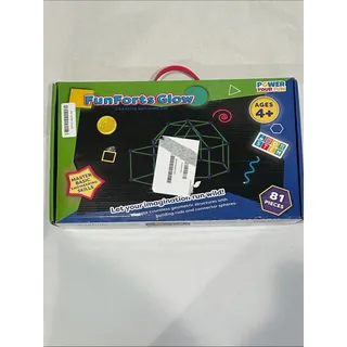 Photo of FunForts Glow Kids Building Set - Green/Black 81 piece stem toy new in box