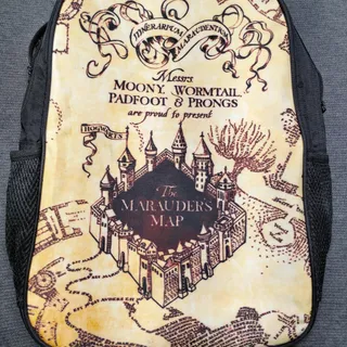 Photo of Harry Potter Marauders Map Backpack 17in All Over Print Bag