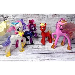 Photo of My Little Pony Lot G4 Princess Celestia Luna Glitter Cadance G5 Hitch Trailblaze
