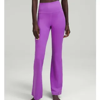 Photo of Lululemon Groove Super High Rise Flared Pant Size 6 Purple Yoga Pilates Lounge