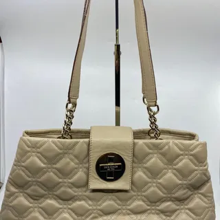 Photo of Kate Spade Tan Large Quilted Leather Tote Bag