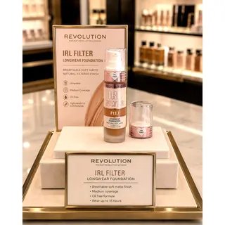 Photo of Revolution IRL Filter Long Wear Foundation Color: F13.7