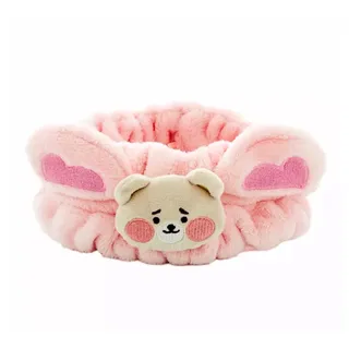 Photo of The Crème Shop 3D Teddy Headyband Bear Plushie Strawberry Fluff