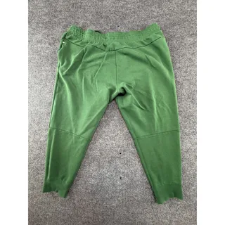Photo of Nike Jogger Pants Mens 2XL Green Fleece Elastic Waist Zip Pocket Sweatpants
