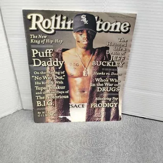 Photo of Rolling Stone Aug 1997 Puff Daddy Hip Hop Magazine Issue 766