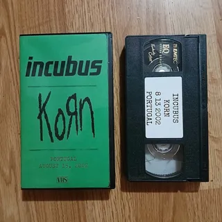 Photo of Incubus & Korn Live VHS Portugal 2002 Nu Metal Rock Concert