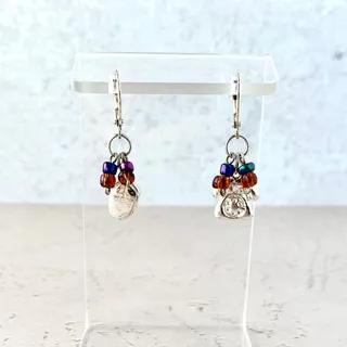 Photo of Retro Old School Cool - Computer Mouse and Telephone Charm Earrings