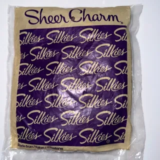 Photo of VTG 90s NOS Silkies Sheer Charm Pantyhose Regular Size Medium Taupe